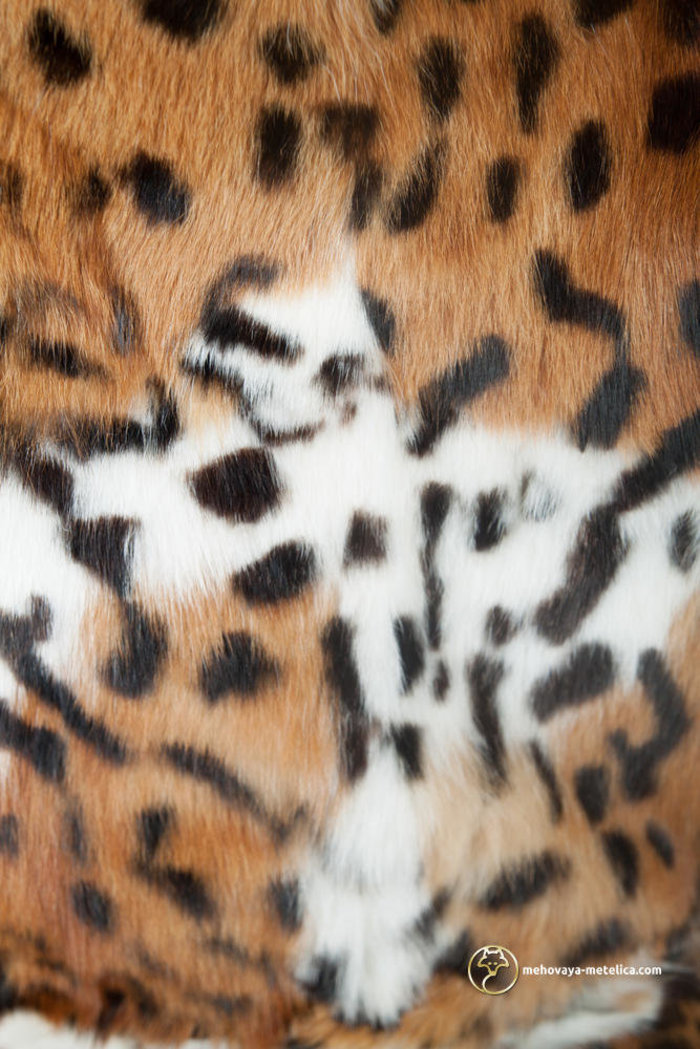 Яркая шубка из меха камышового кота «Муза»