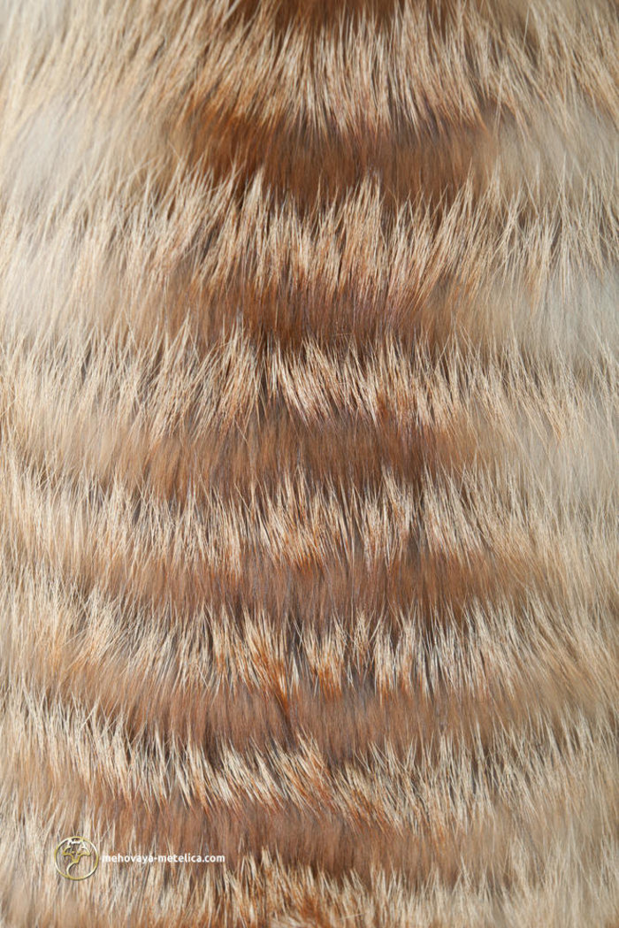 Полушубок из меха лисы «Фелия»