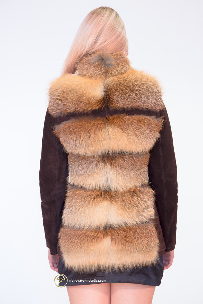 Куртка-трансформер из меха лисы «Гульзифа»