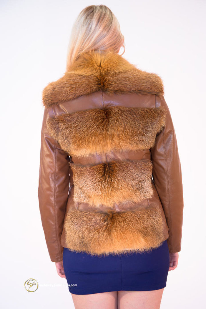 Куртка-трансформер из меха лисы «Монро»